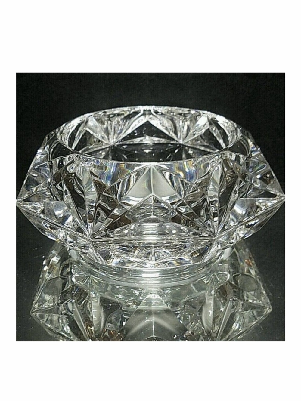 NIB PartyLite Quad Prism Lead Crystal Candle Holder ~ VTG